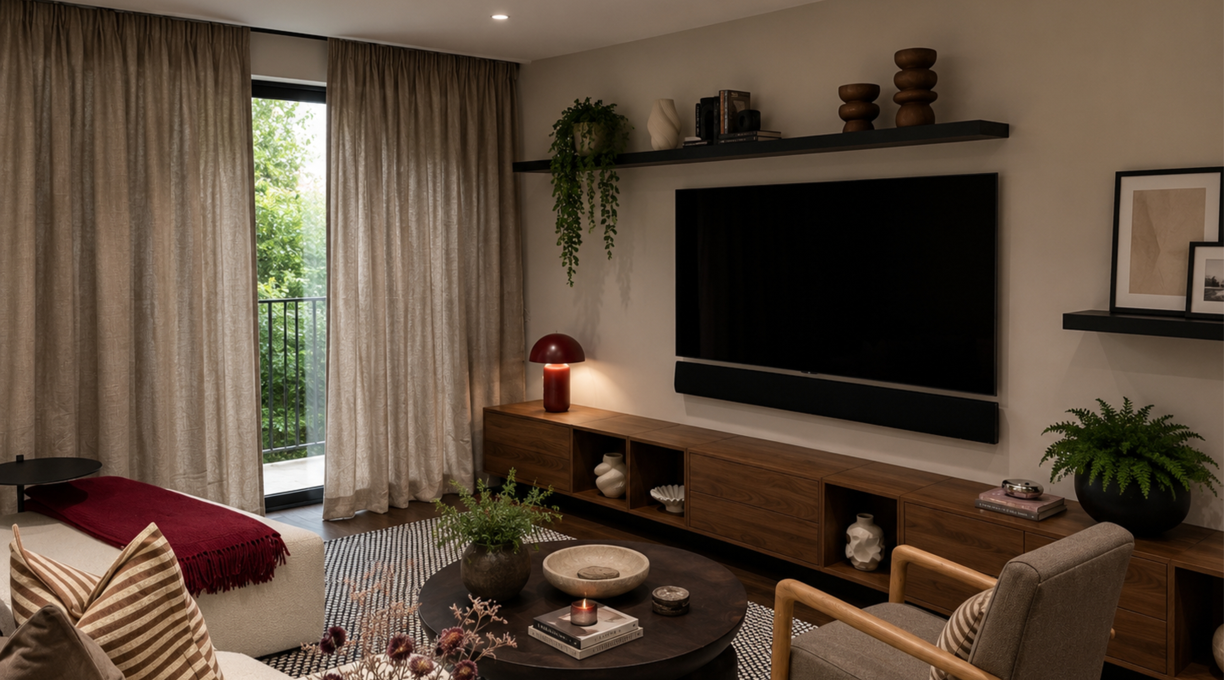 Interior design planning materials used to represent a final room design pack.